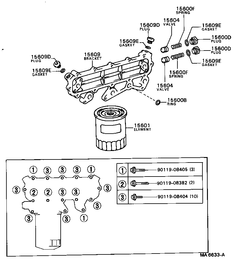 90301-19005 RING, O, NO.1(FOR OIL FILTER) product image