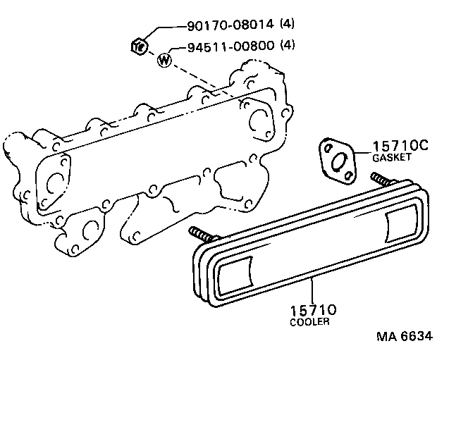 15725-78010 GASKET(FOR OIL COOLER) product image