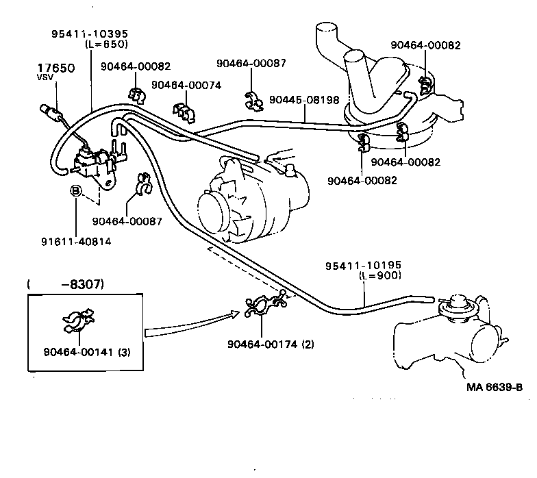 89570-36050 VALVE ASSY, VACUUM SWITCHING product image