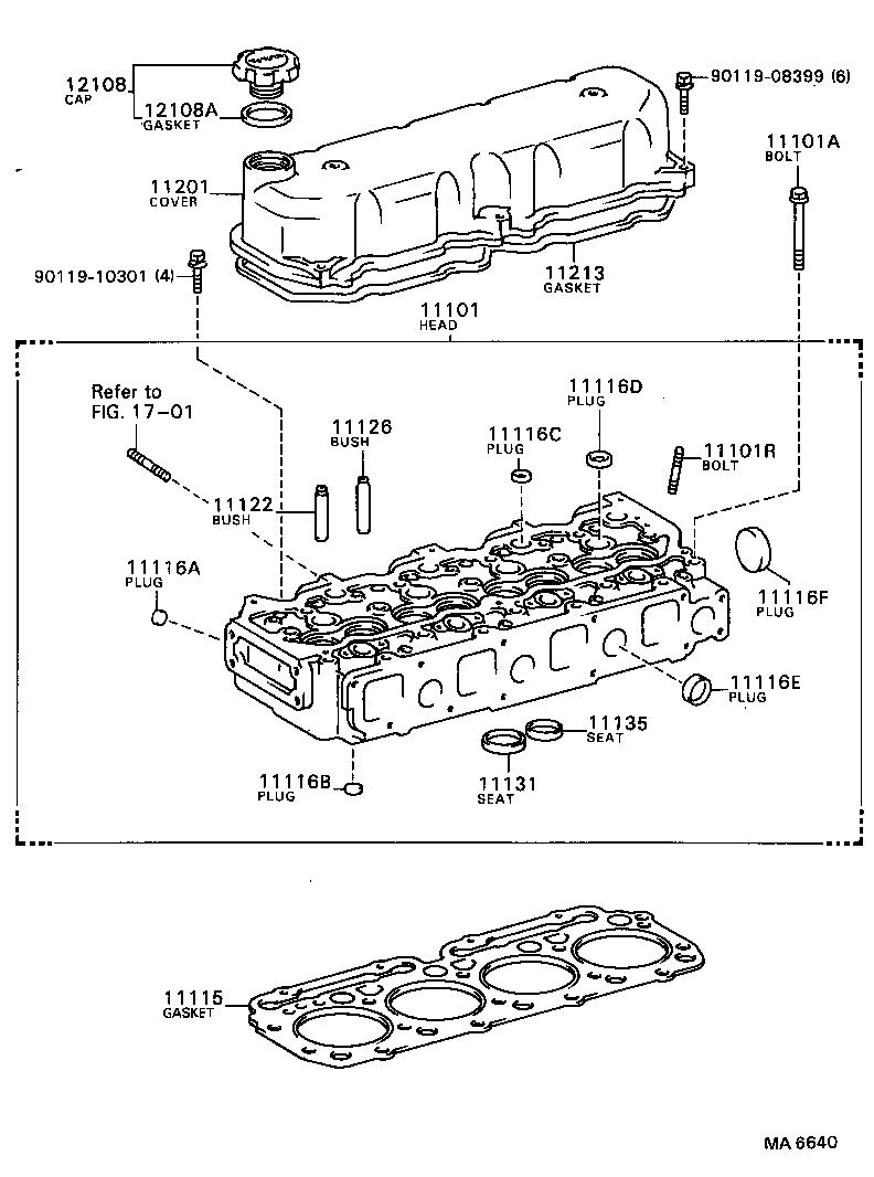 11101-59045 HEAD SUB-ASSY, CYLINDER product image