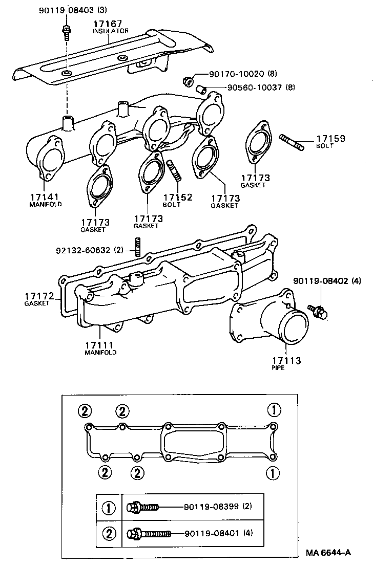 17111-47040 MANIFOLD, INTAKE product image