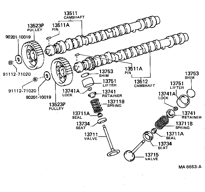 90116-08089 BOLT, STUD(FOR ROCKER SUPPORT) product image