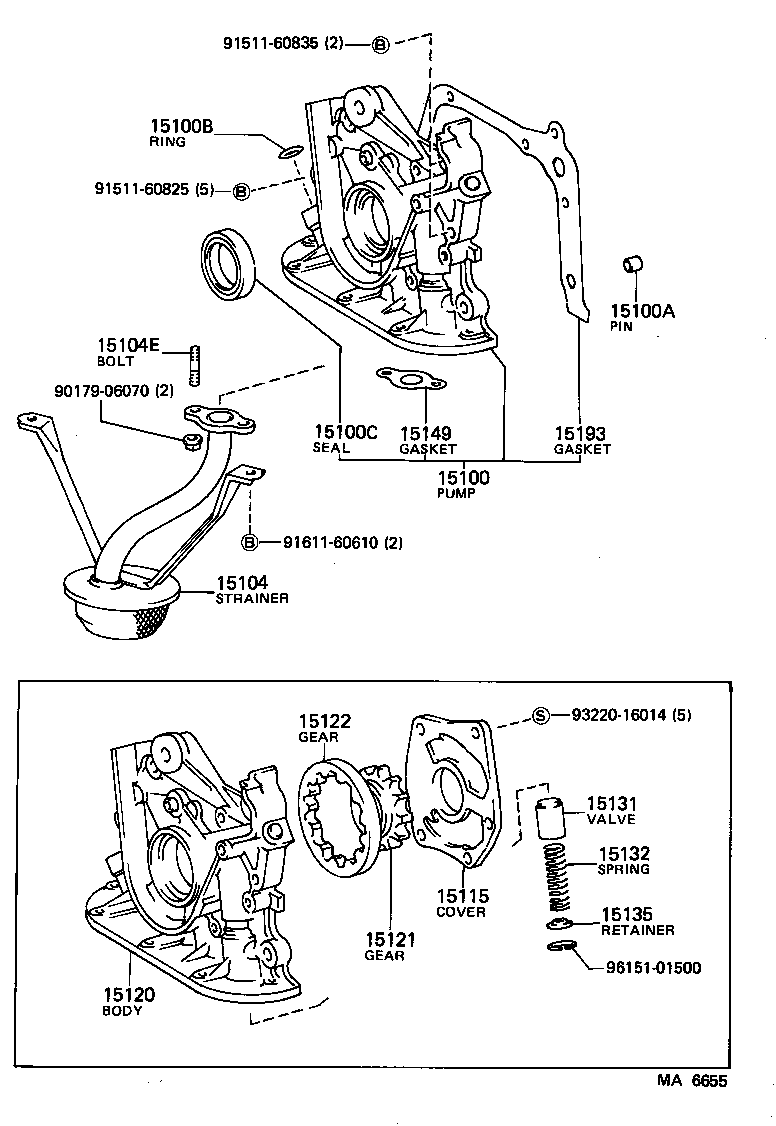 15121-38020 GEAR, OIL PUMP DRIVE product image
