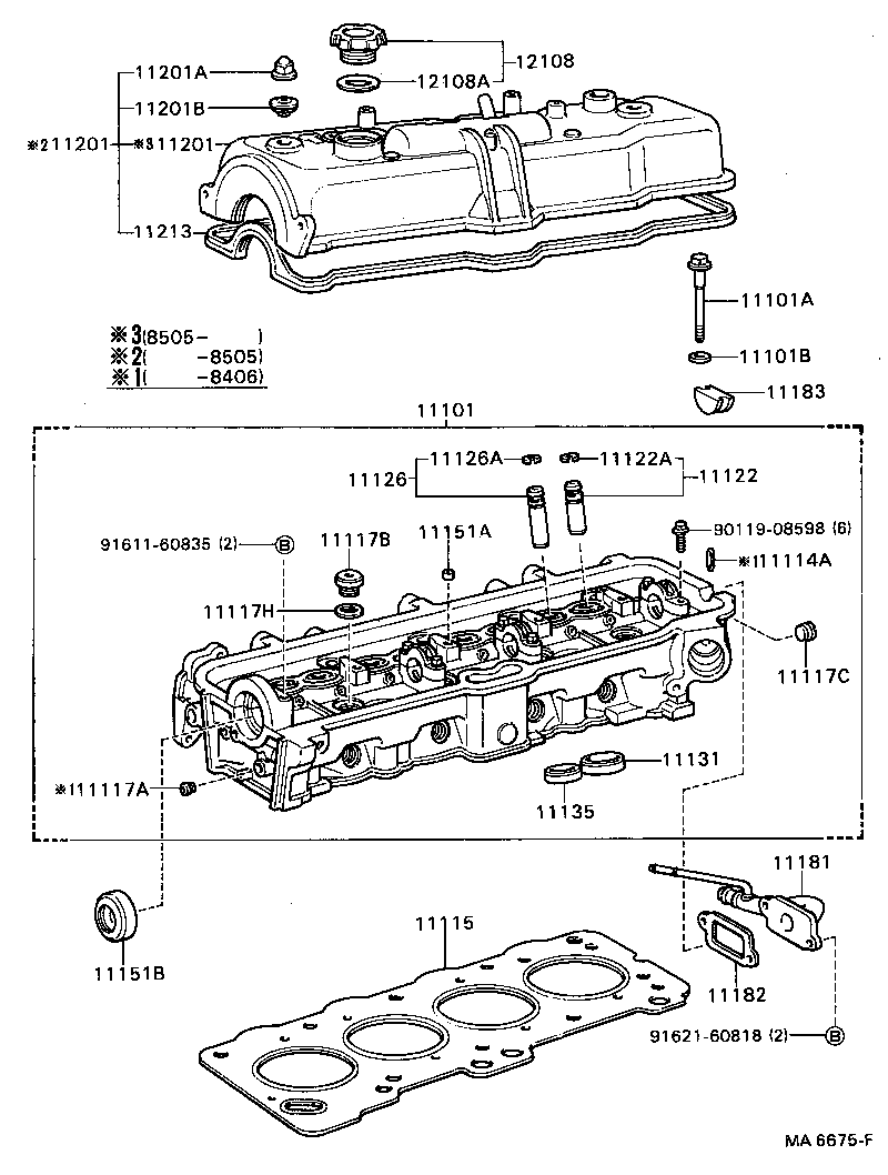 11101-72010 HEAD SUB-ASSY, CYLINDER product image