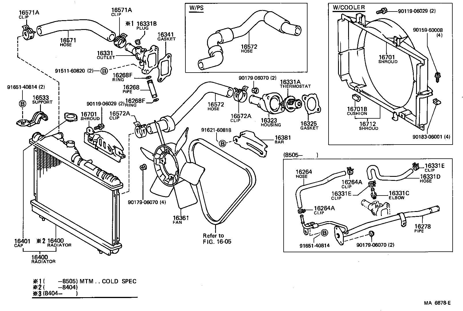 16577-16010 PIPE, RADIATOR, NO.7 product image