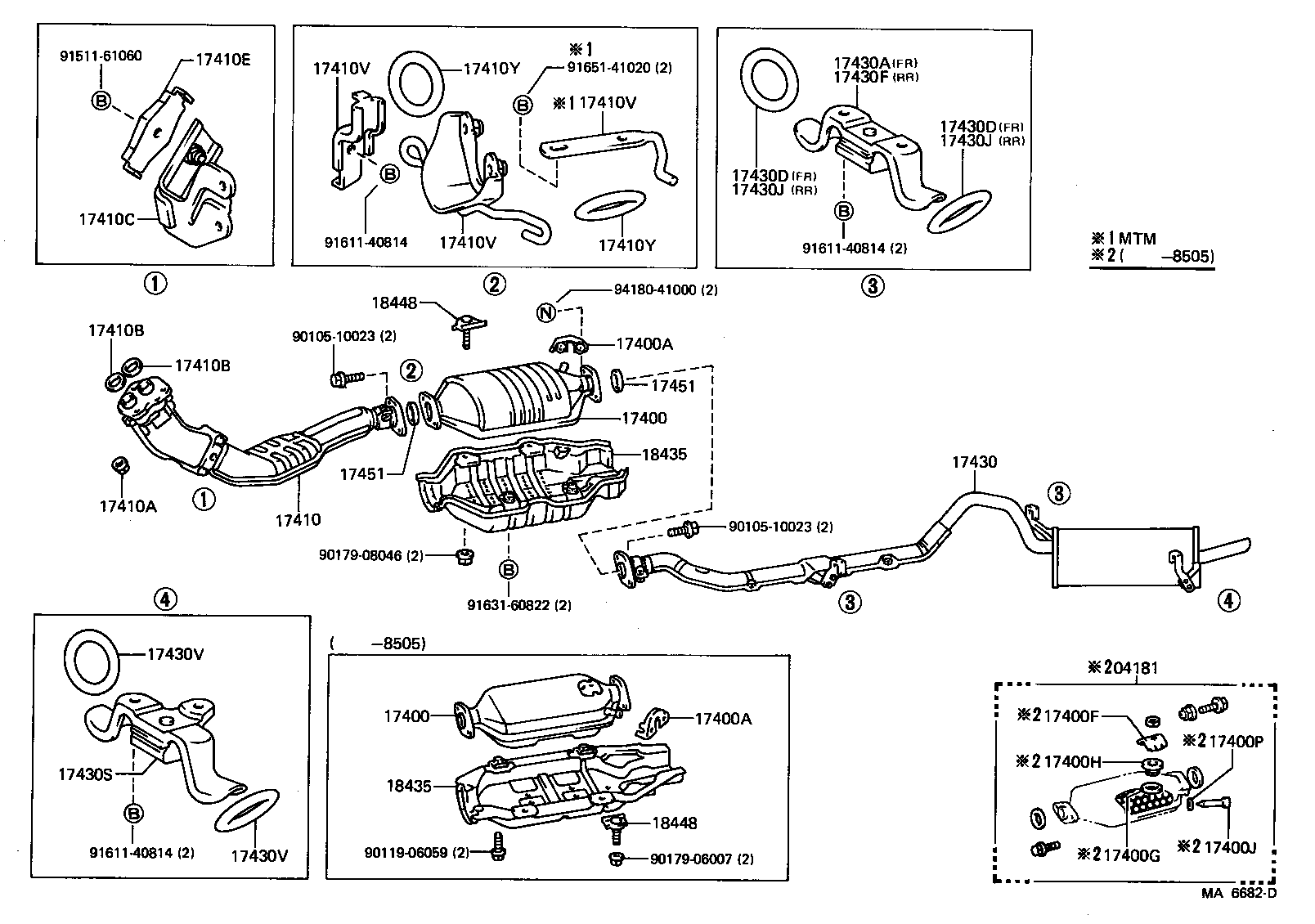 17430-15340 PIPE ASSY, EXHAUST, TAIL product image
