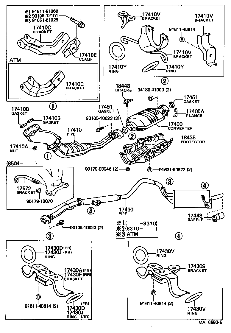 17430-15340 PIPE ASSY, EXHAUST, TAIL product image