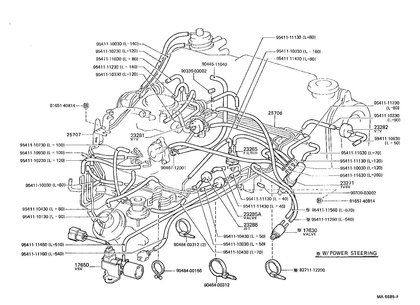 17342-16020 HOSE, NO.2(FOR IDLE-UP) product image
