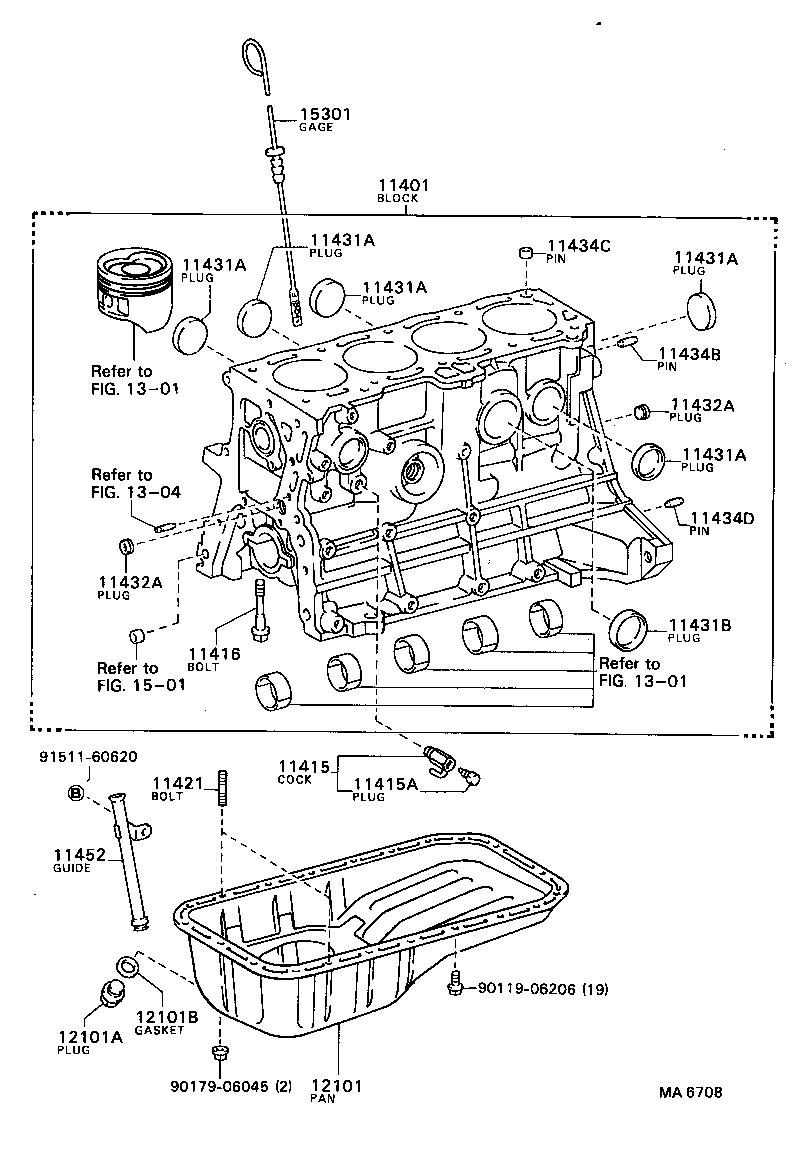 11401-29237 BLOCK SUB-ASSY, CYLINDER product image