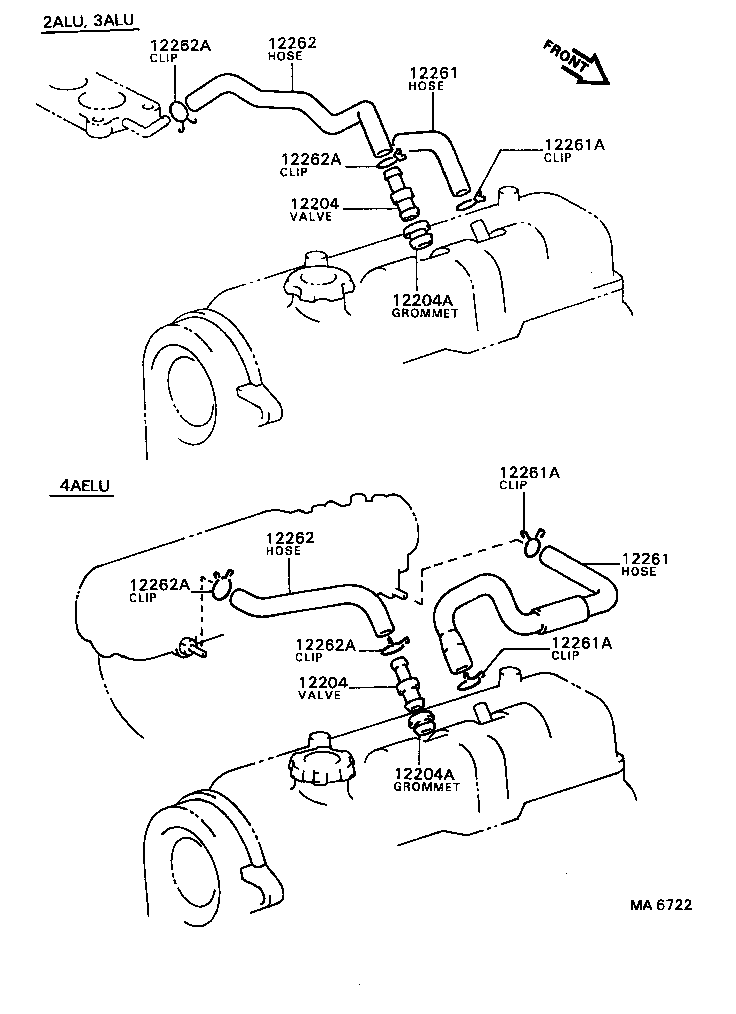 12262-16010 HOSE, VENTILATION, NO.2 product image
