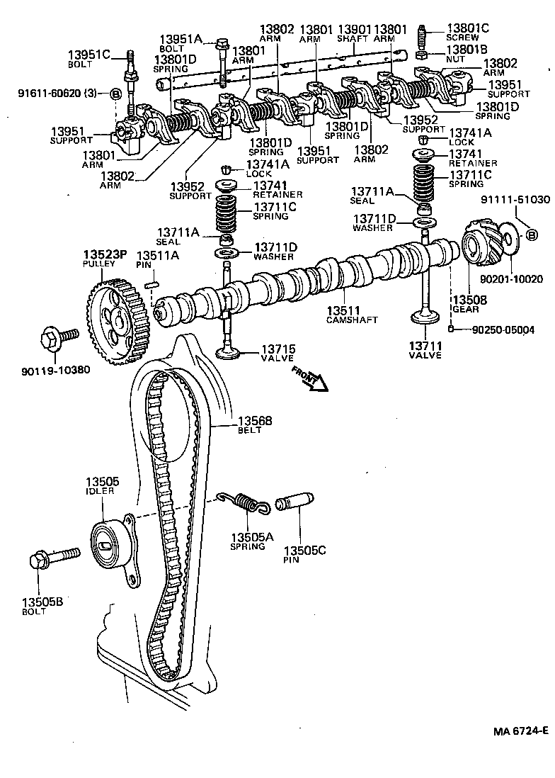 13715-64030 VALVE, EXHAUST product image