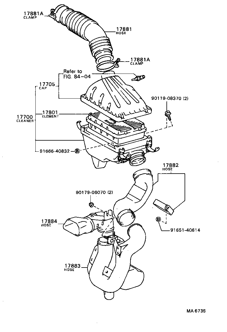 17705-16010 CAP SUB-ASSY, AIR CLEANER product image