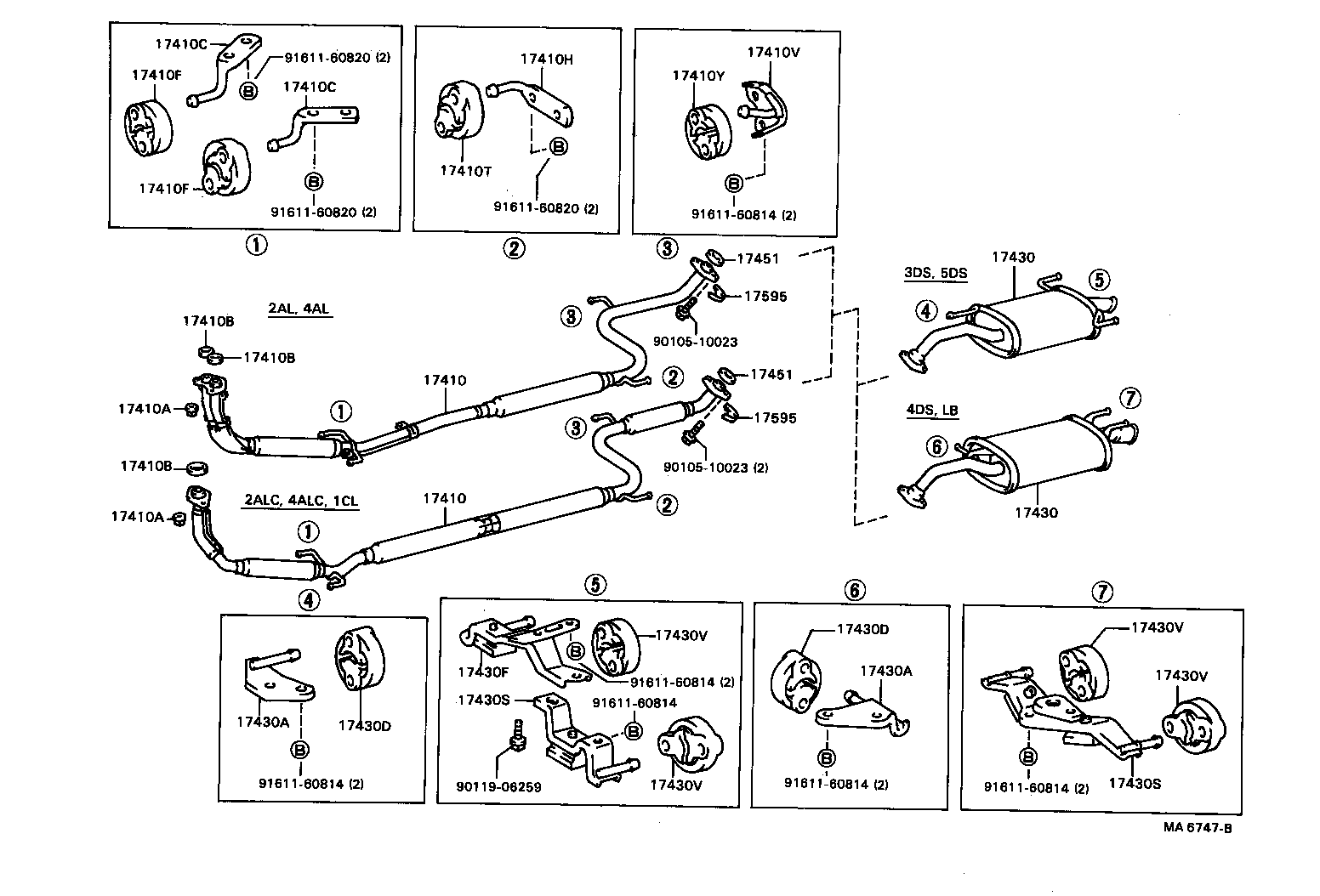 17565-63070 BOLT OR RING, EXHAUST PIPE FRONT (FOR FRONT) product image