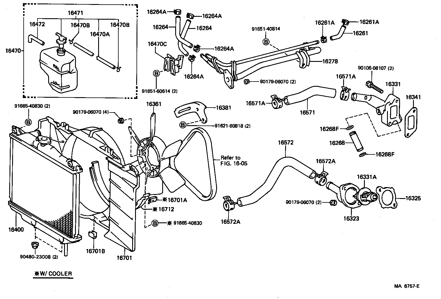 16303-26042 HOUSING, WATER OUTLET product image