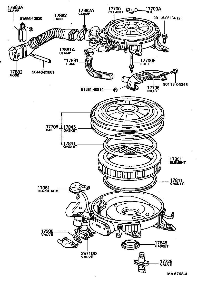 17700-63010 CLEANER ASSY, AIR product image