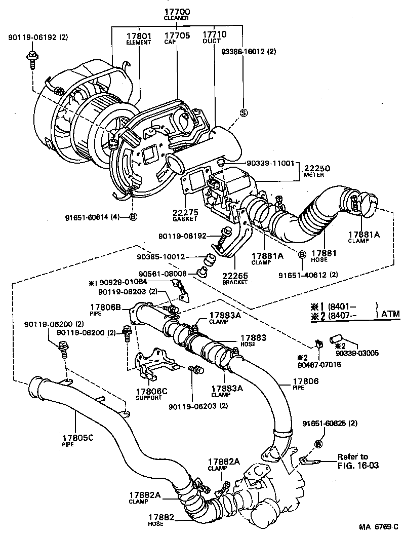 17705-41180 CAP SUB-ASSY, AIR CLEANER product image