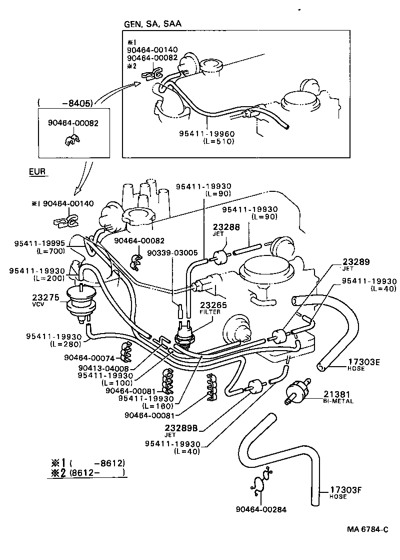 17691-24050 BRACKET, VACUUM CONTROL VALVE, NO.1 product image