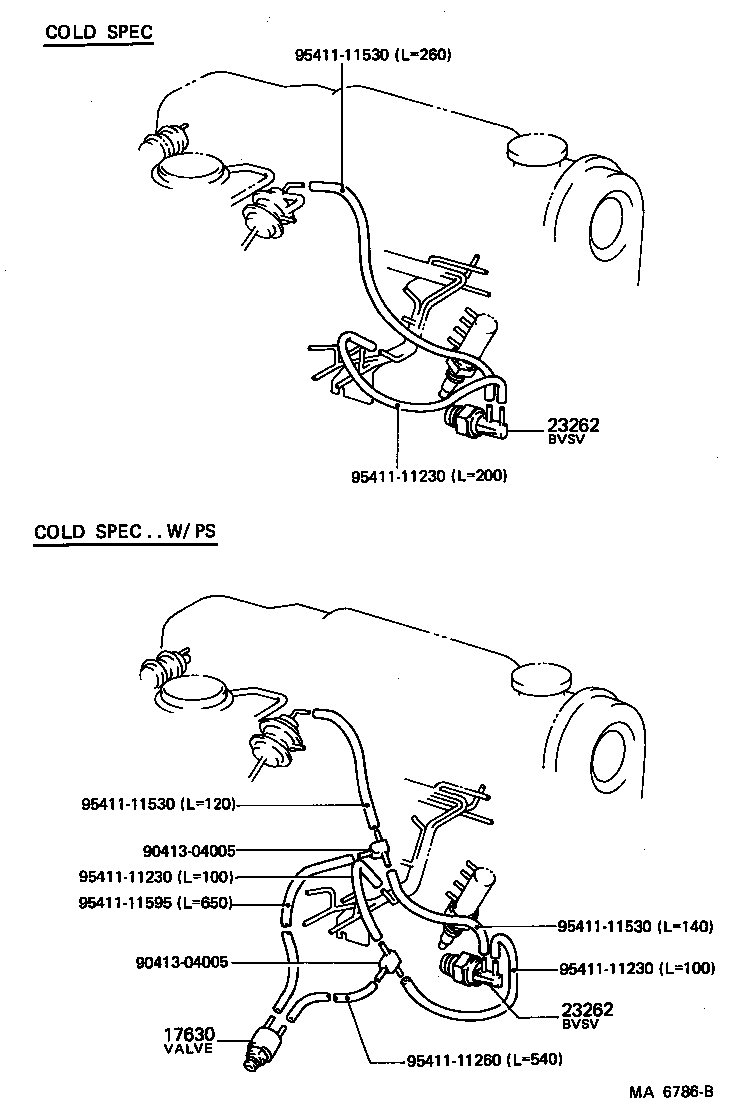 17342-16020 HOSE, NO.2(FOR IDLE-UP) product image