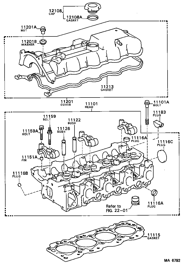 11211-49036 COVER SUB-ASSY, CYLINDER HEAD product image