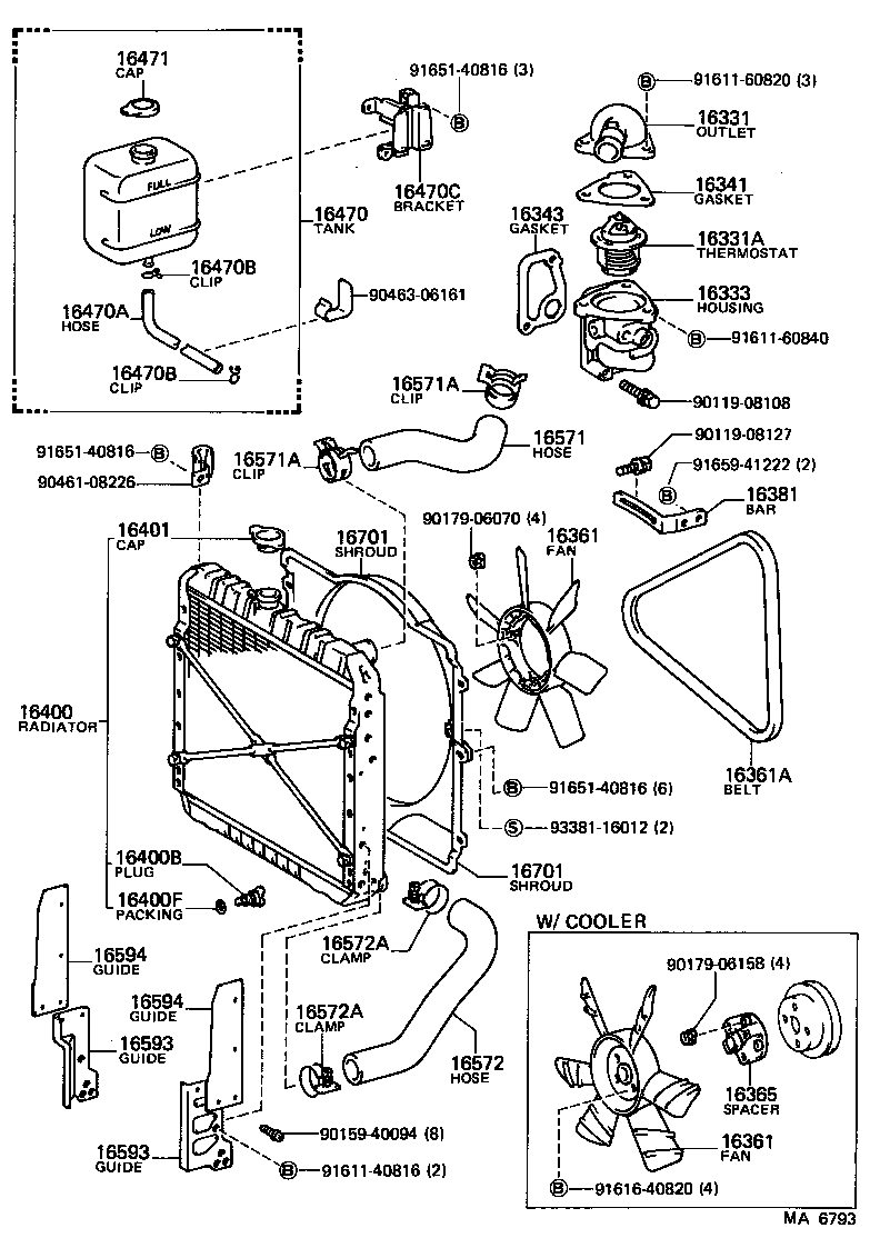 16361-56050 FAN product image