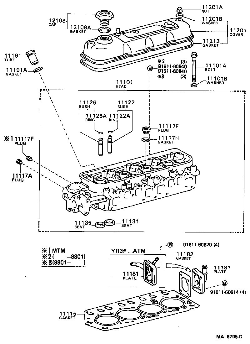 Toyota 12180-71010 CAP SUB-ASSY, OIL FILLER