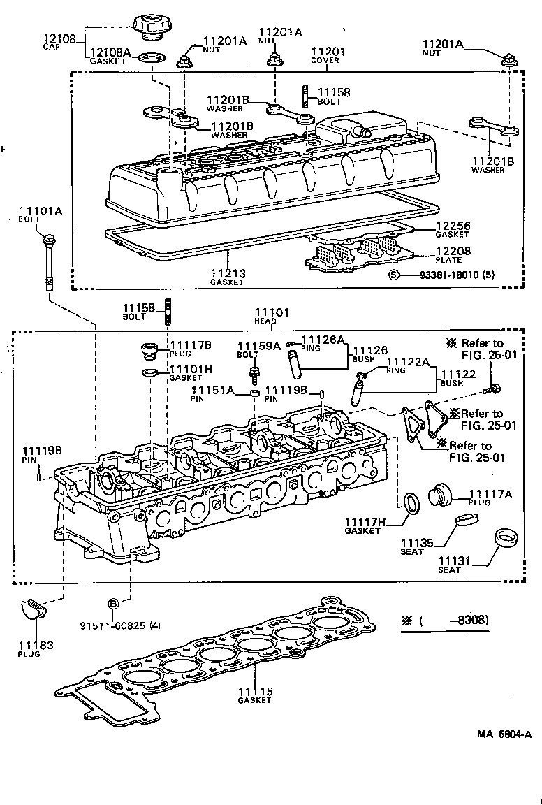 11101-41080 HEAD SUB-ASSY, CYLINDER product image