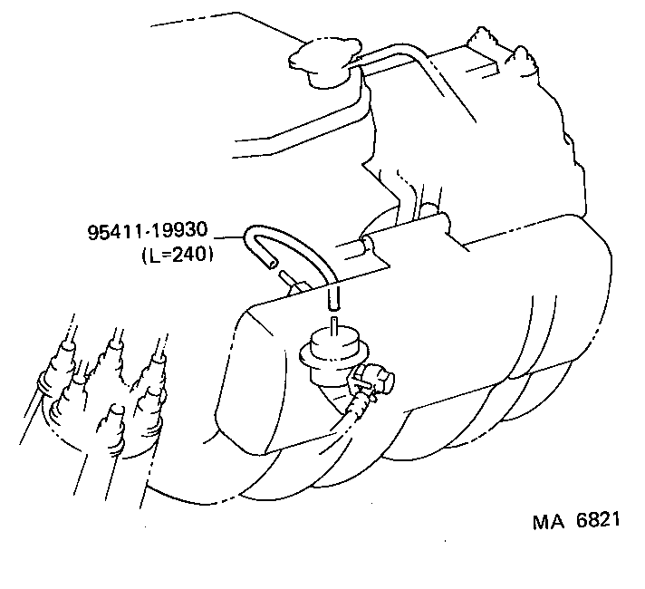 90445-10010 HOSE, NO.1(FOR IDLE-UP) product image