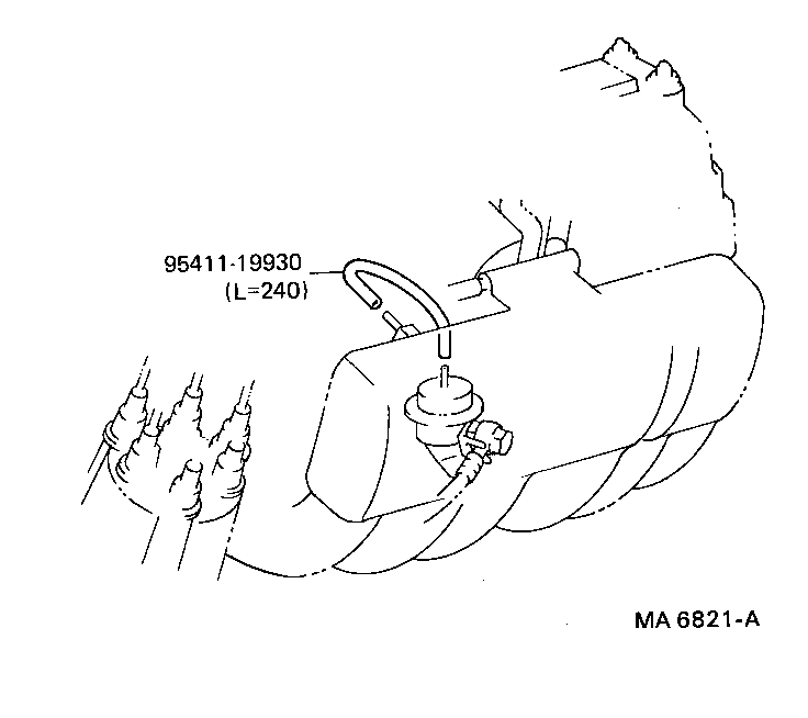 17341-70010 HOSE, NO.1(FOR IDLE-UP) product image