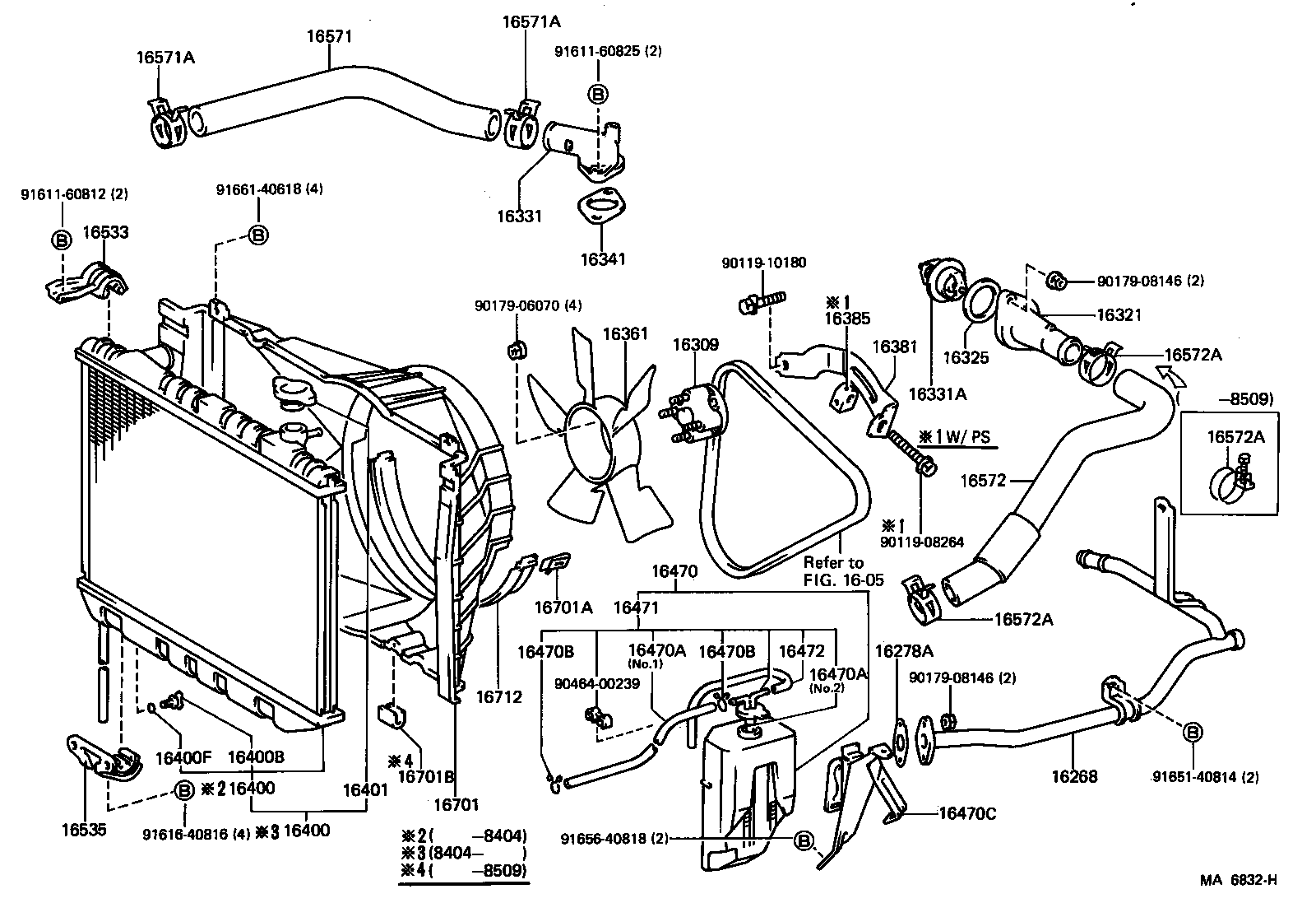 16309-71010 SHAFT SUB-ASSY, FAN DRIVE product image