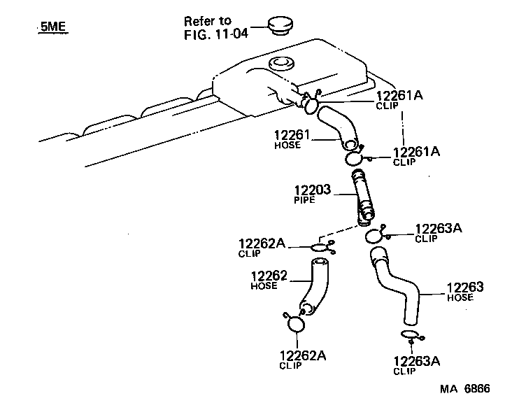 12204-35010 VALVE SUB-ASSY, VENTILATION product image