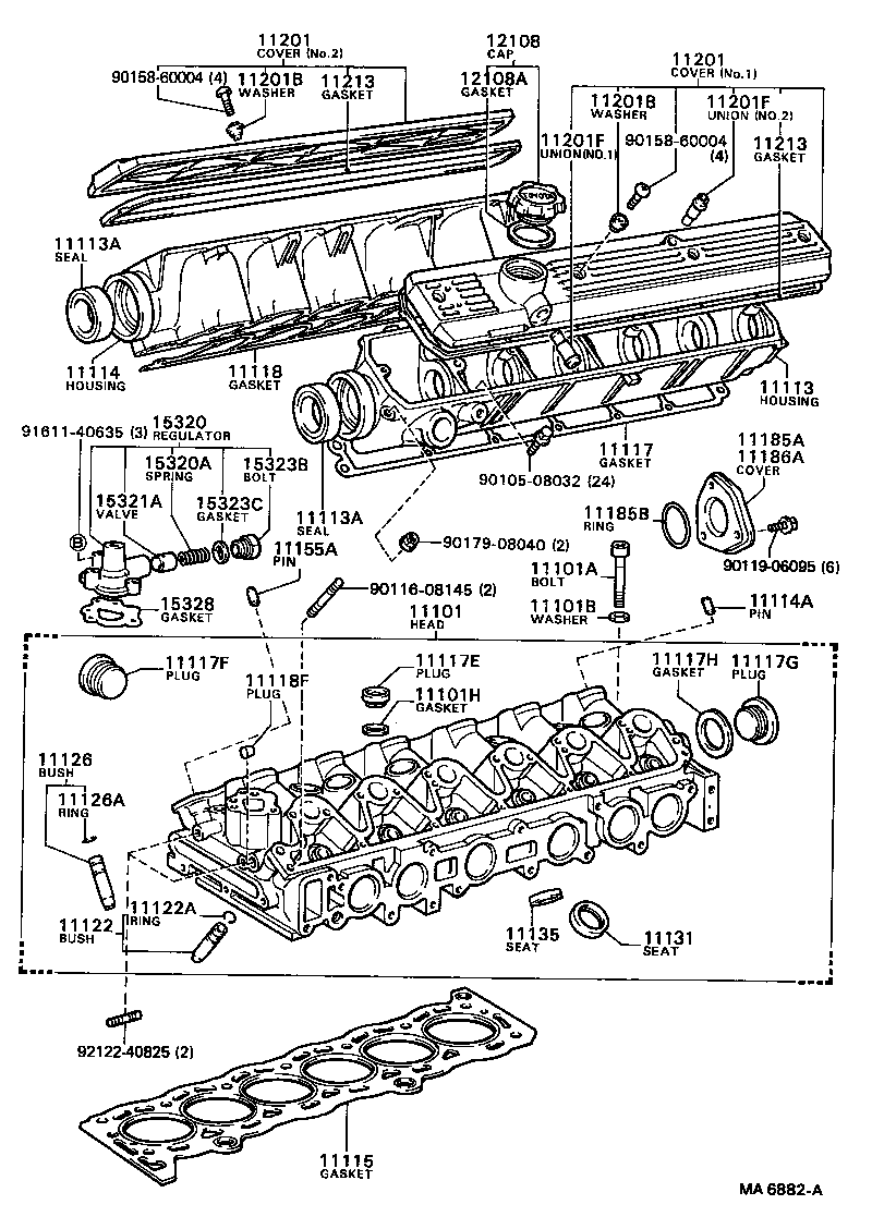 11117-63010 GASKET, CAMSHAFT HOUSING REAR COVER product image