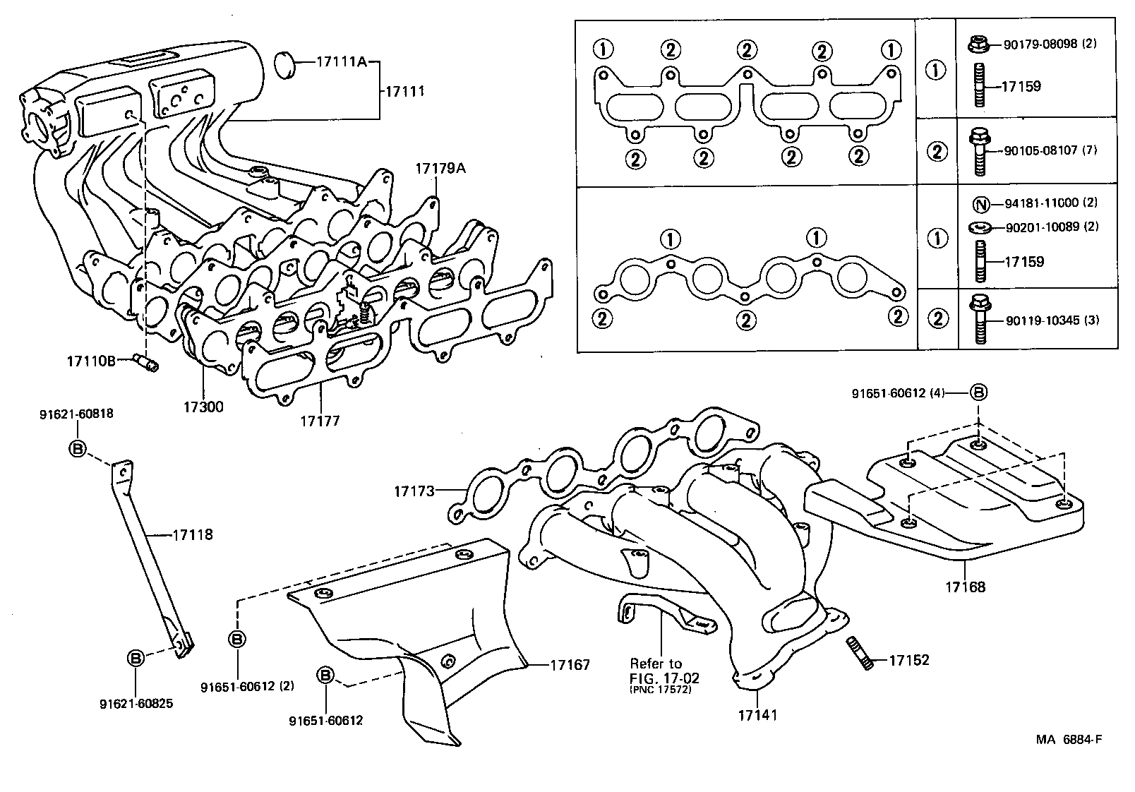 17111-74030 MANIFOLD, INTAKE product image