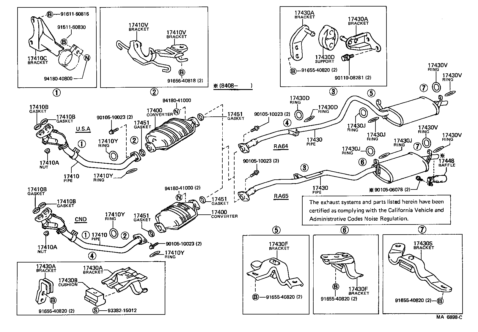 17430-35070 PIPE ASSY, EXHAUST, TAIL product image