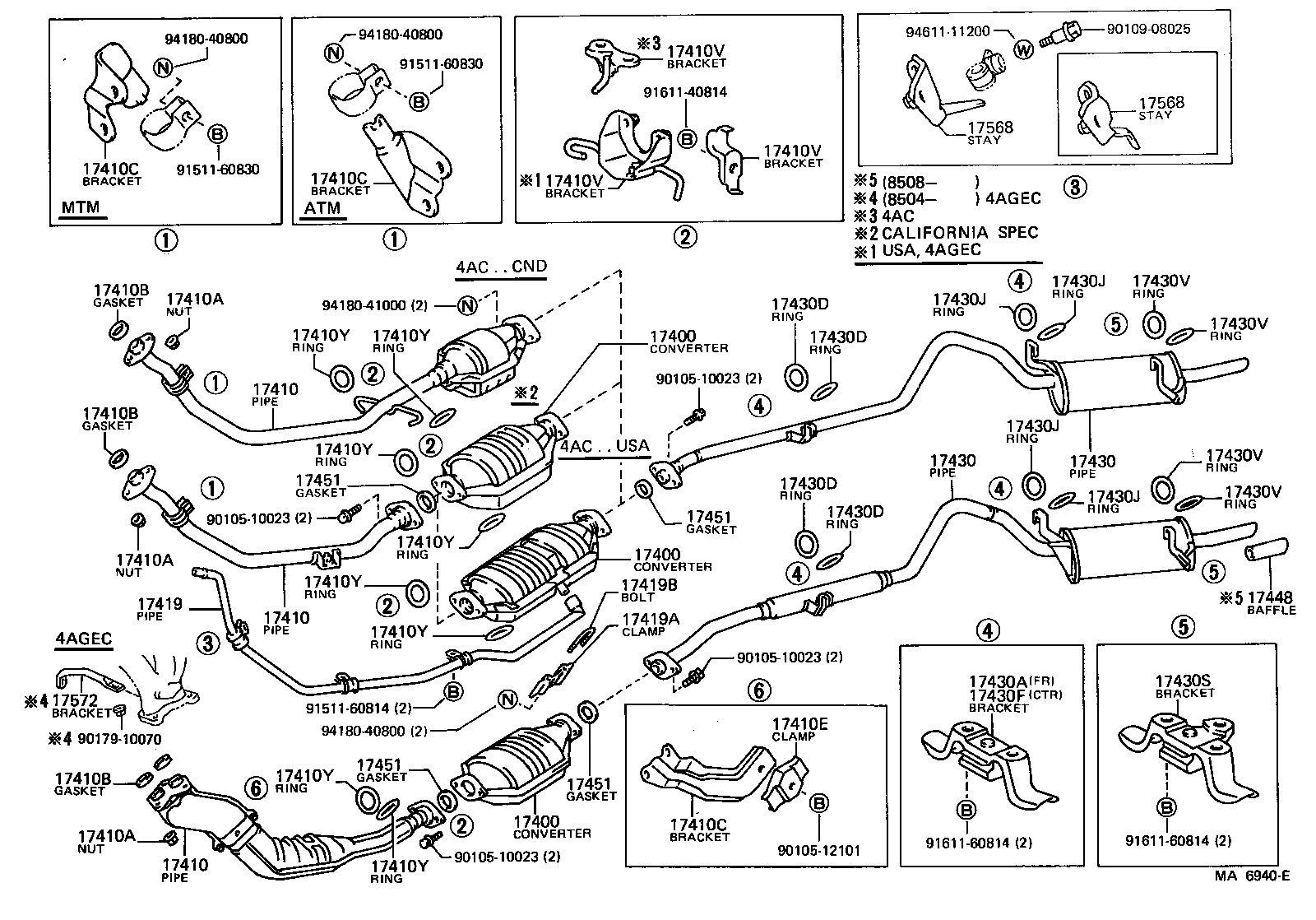 17430-16020 PIPE ASSY, EXHAUST, TAIL product image