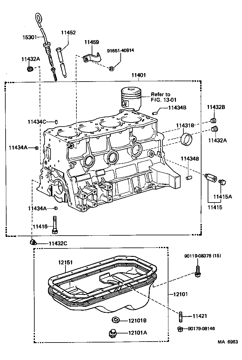 11452-65011 GUIDE, OIL LEVEL GAGE product image