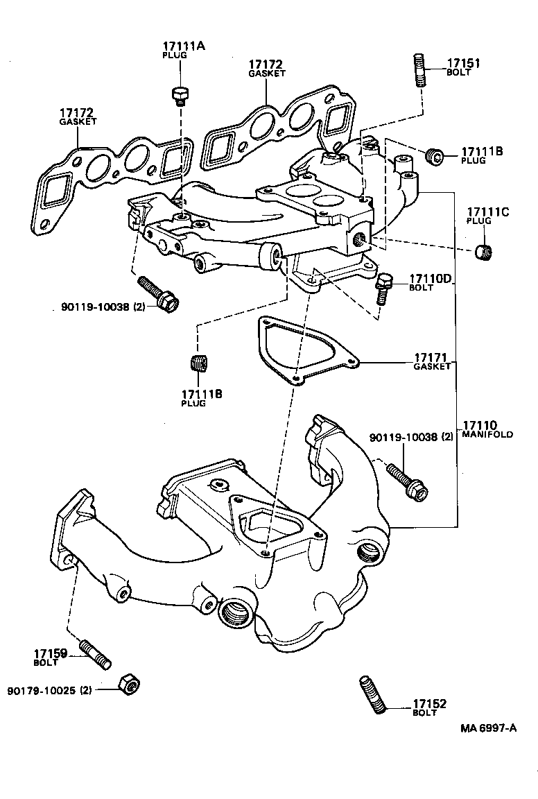 17111-72011 MANIFOLD, INTAKE product image