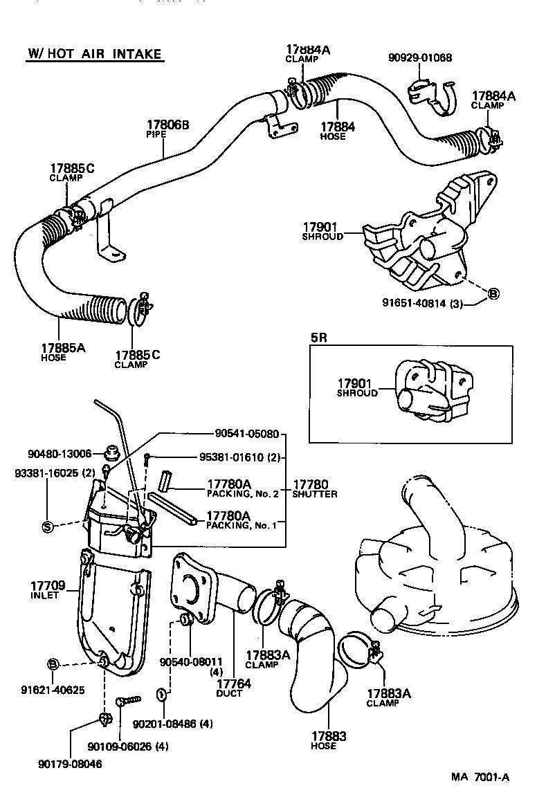 17703-48020 CAP SUB-ASSY, AIR CLEANER product image