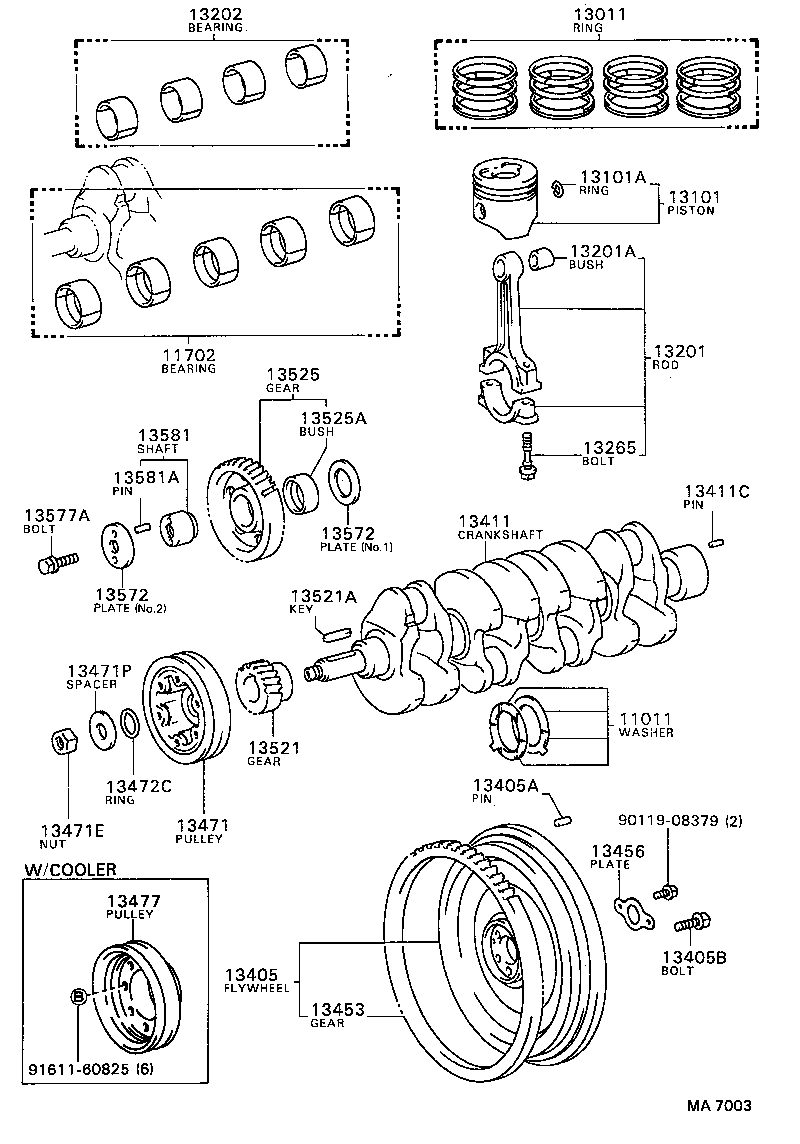 13470-47020 PULLEY, CRANKSHAFT product image
