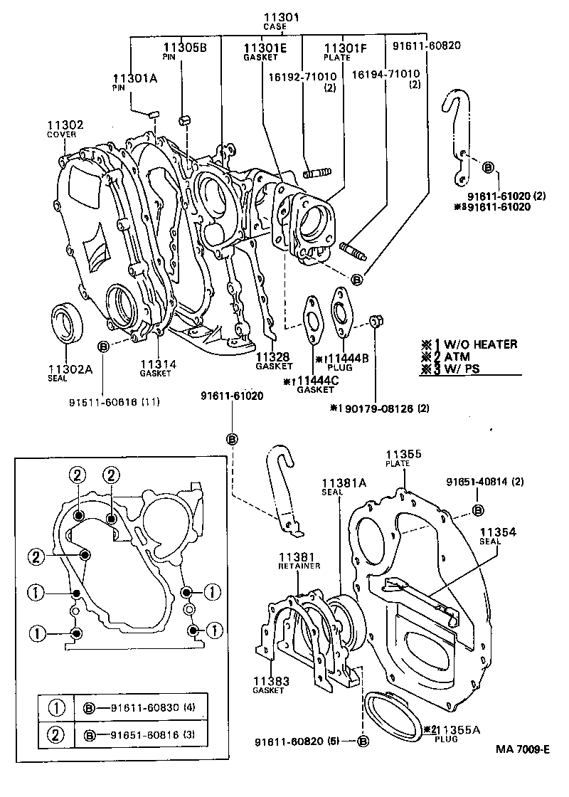 11312-54030 GASKET, FRONT END PLATE product image