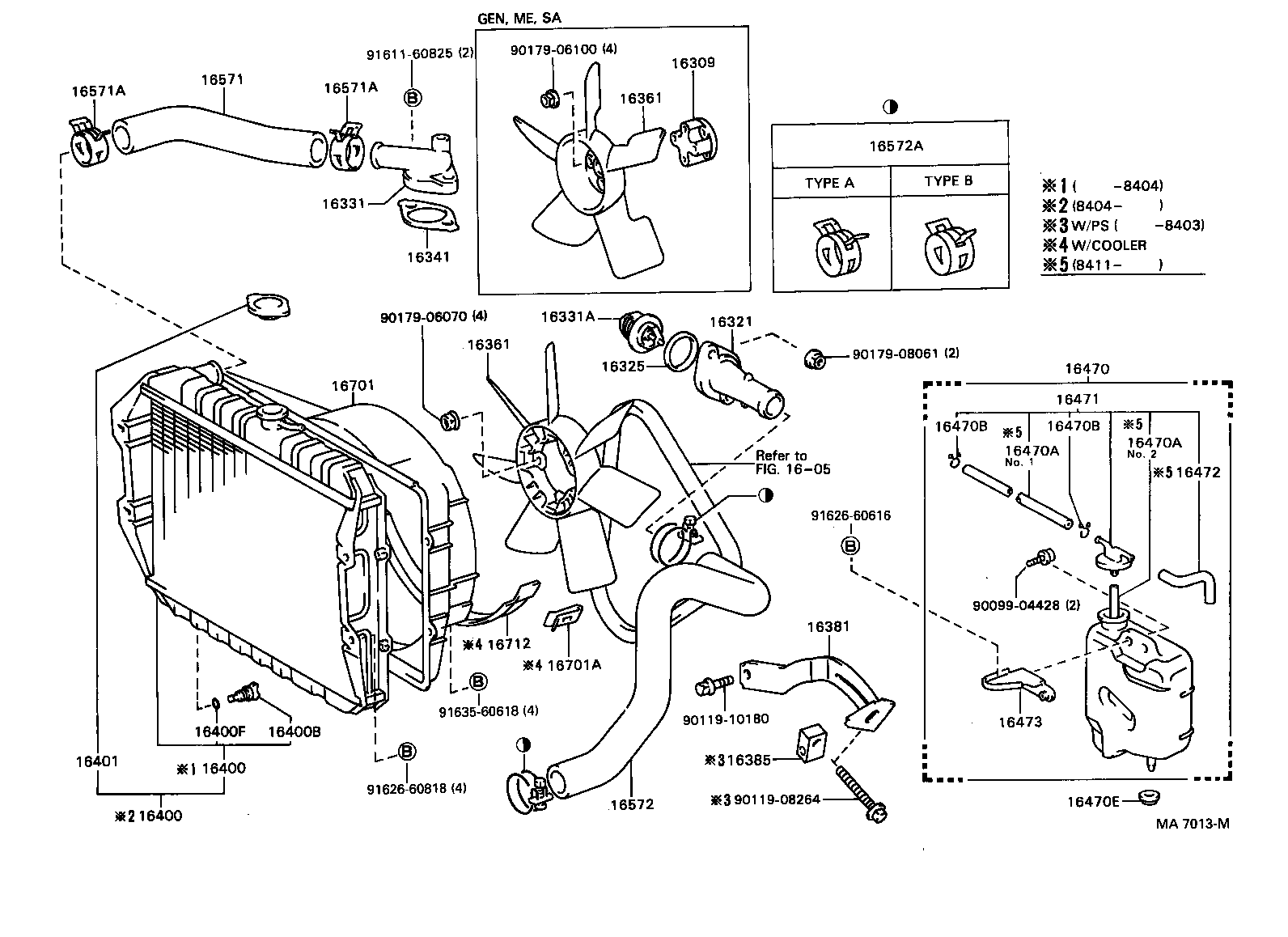 16381-54060 BAR, FAN BELT ADJUSTING product image