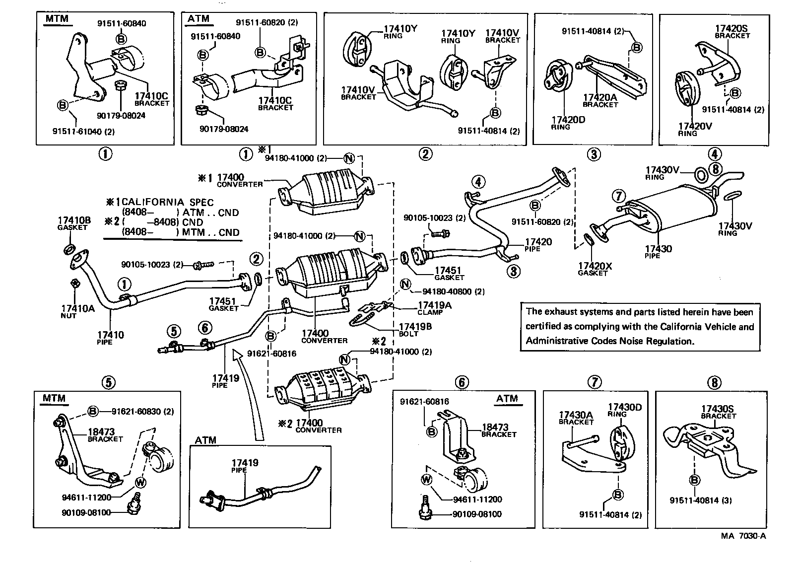 17430-15180 PIPE ASSY, EXHAUST, TAIL product image