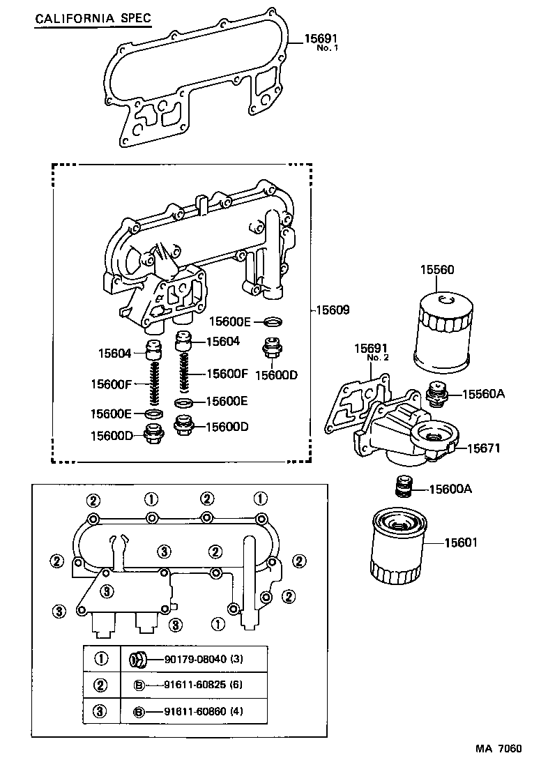 15701-54010 BRACKET SUB-ASSY, OIL FILTER product image