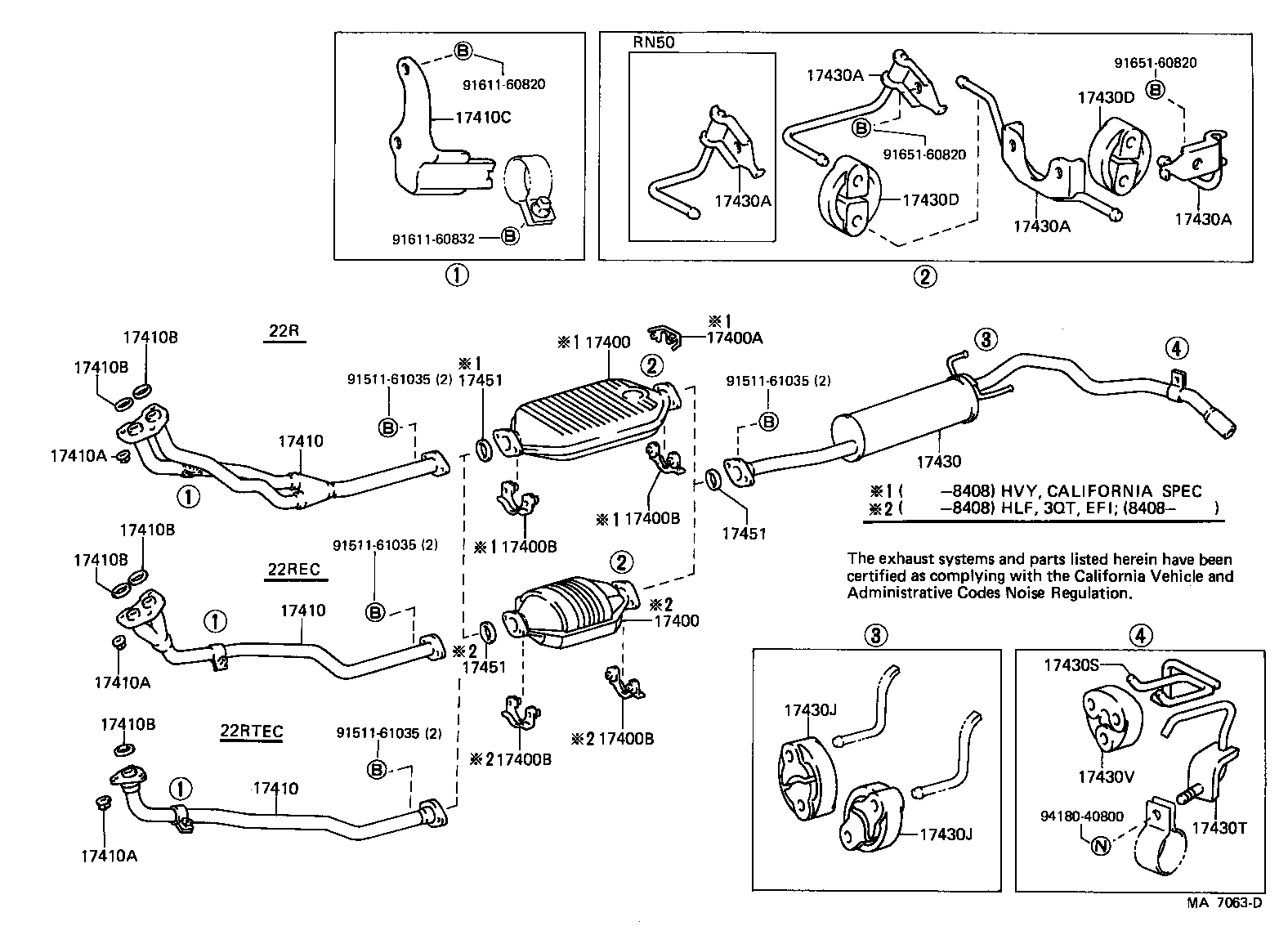 17430-35120 PIPE ASSY, EXHAUST, TAIL product image