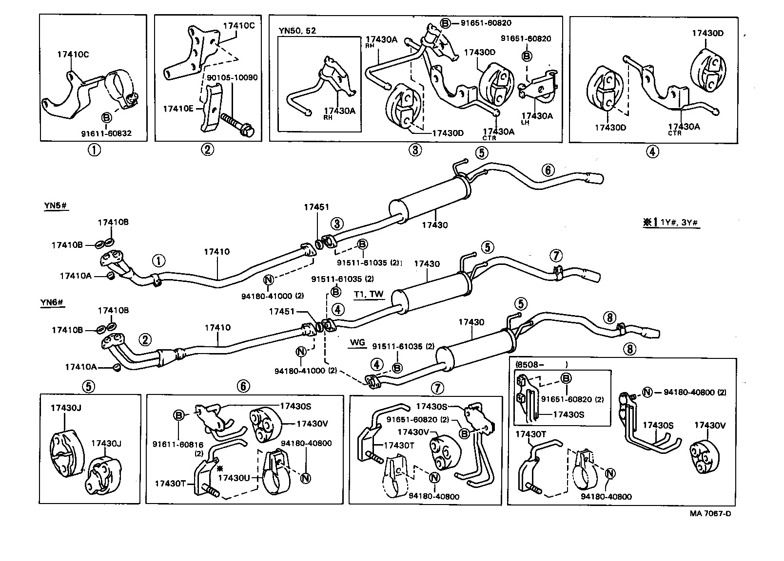17430-54830 PIPE ASSY, EXHAUST, TAIL product image