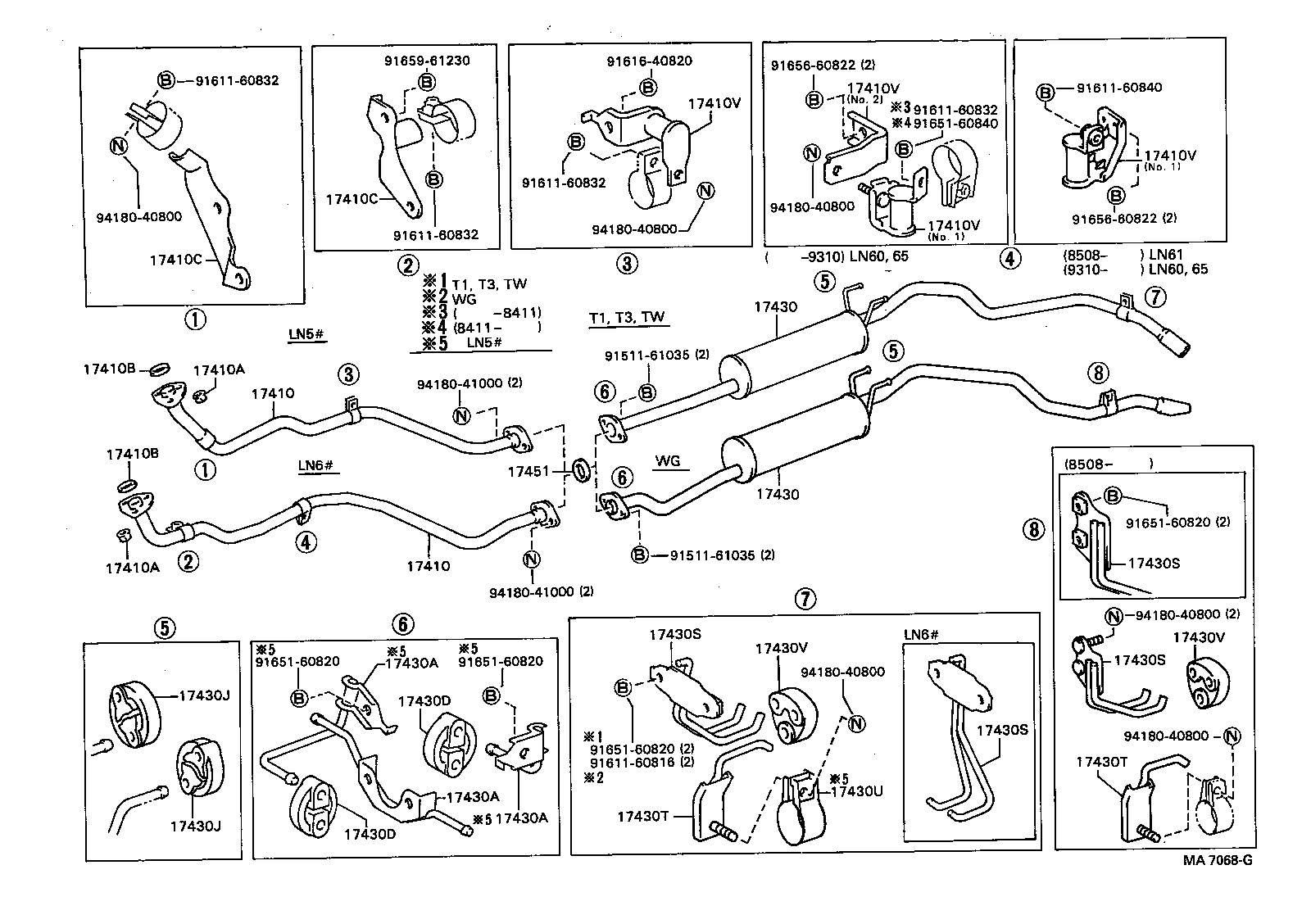 17430-54830 PIPE ASSY, EXHAUST, TAIL product image