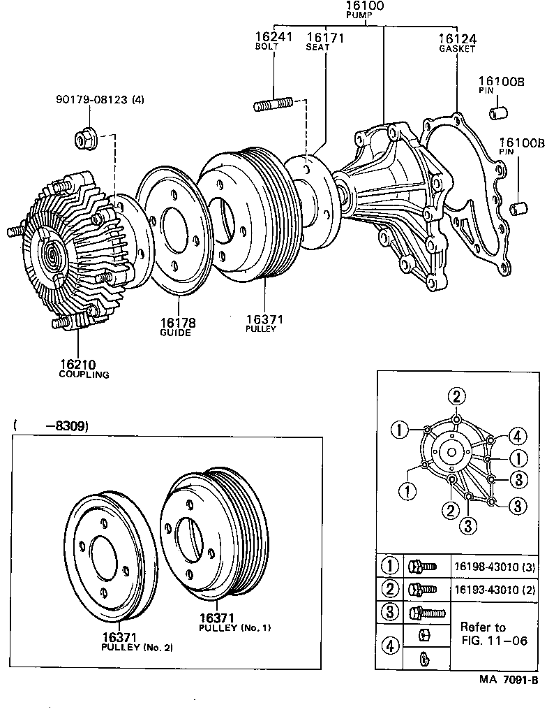 16173-43030 PULLEY, FAN product image