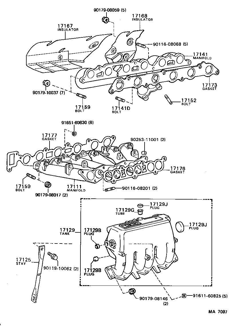 17064-70010 HOUSING SUB-ASSY, ROTOR product image