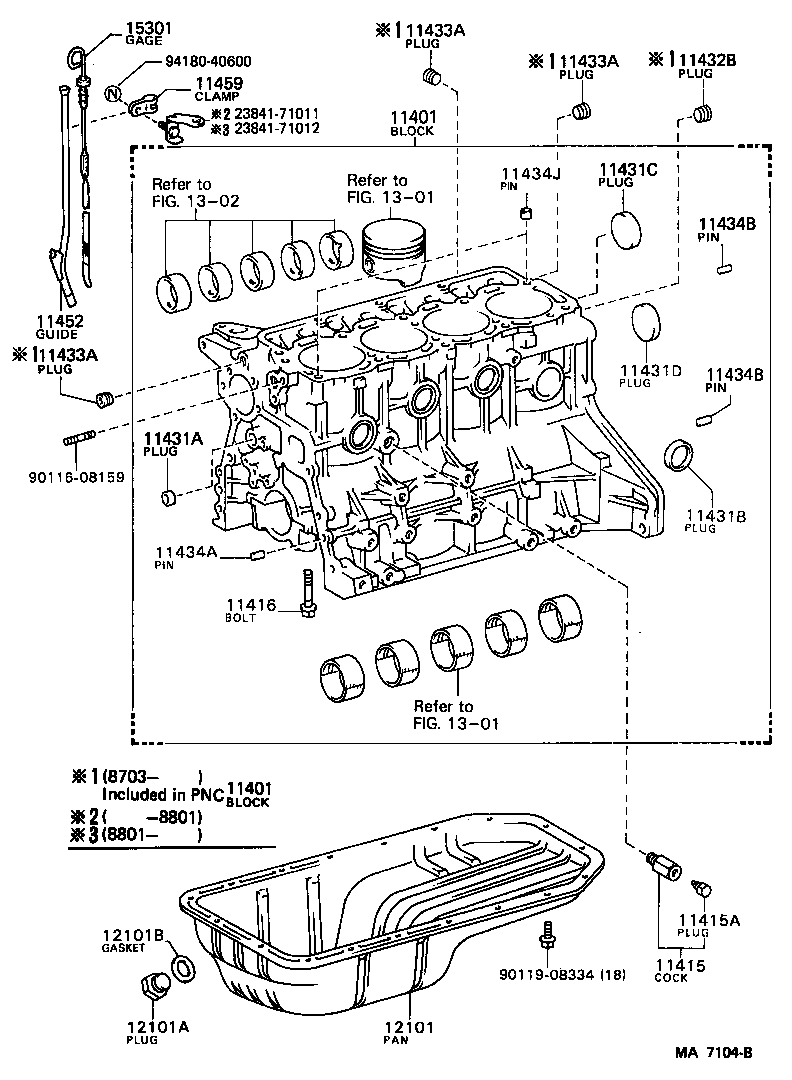 Toyota 90344-51014 PLUG, STRAIGHT, NO.1