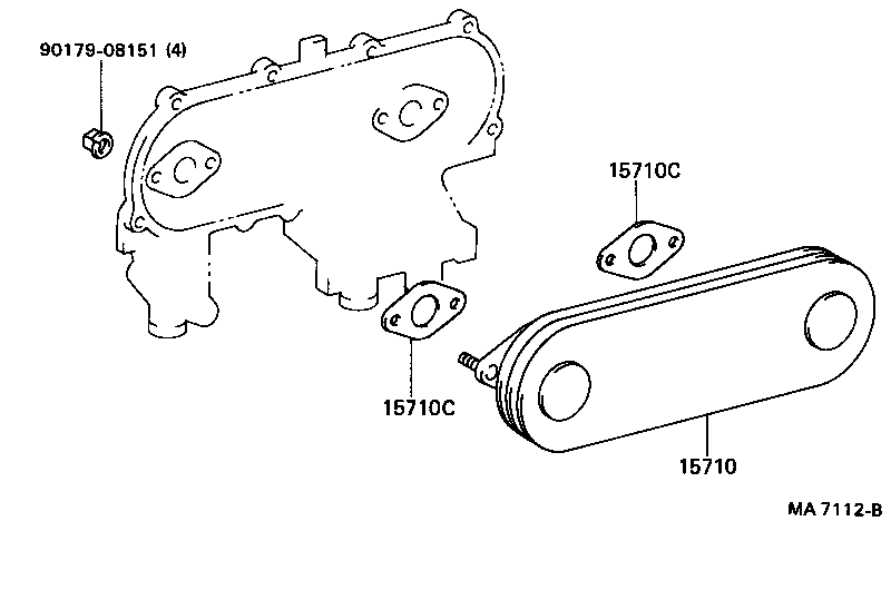 15701-58010 CASE, OIL COOLER product image