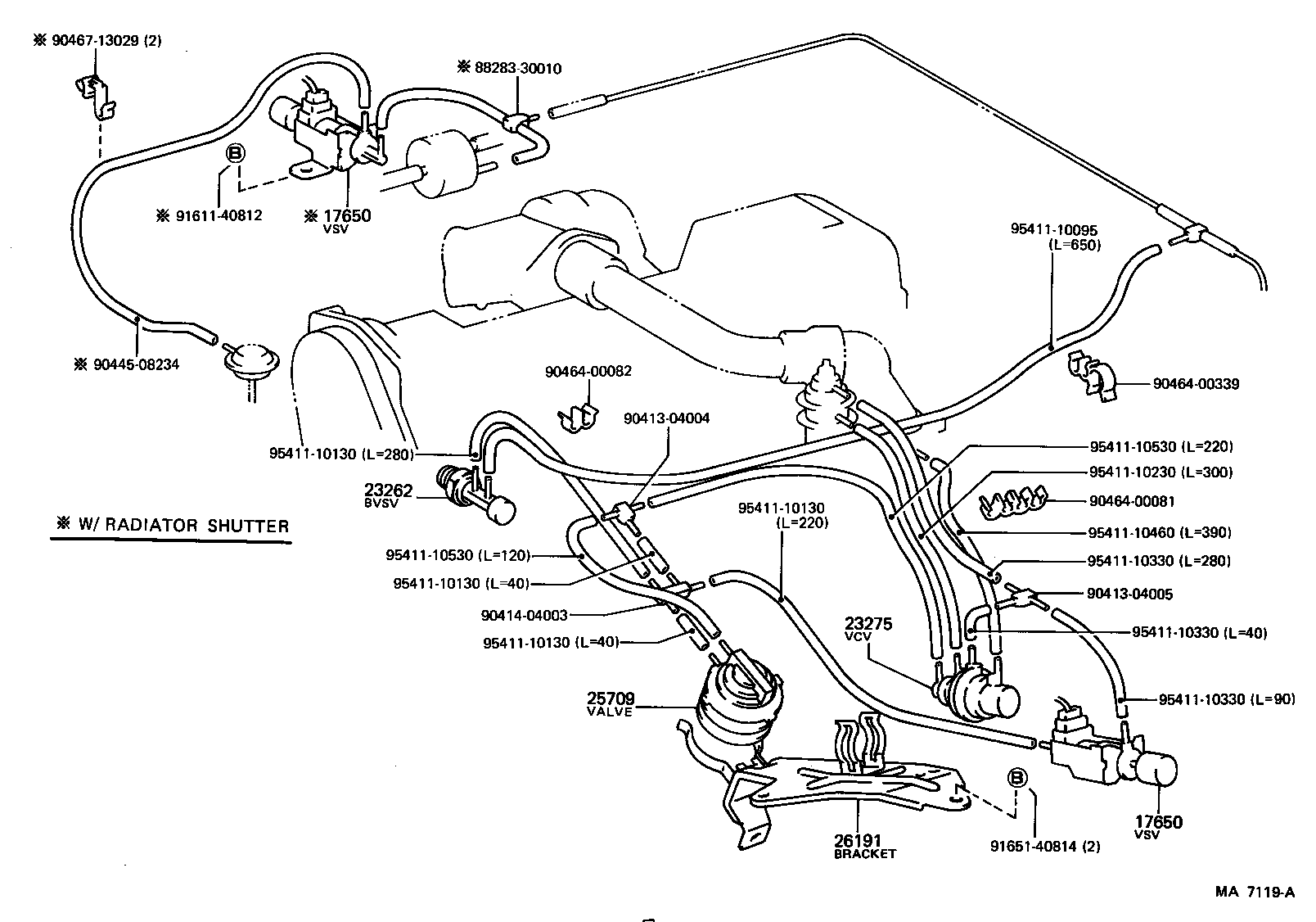 17341-70100 HOSE, NO.1(FOR IDLE-UP) product image